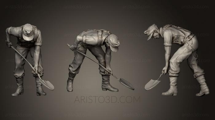 Military figurines (STKW_0087) 3D model for CNC machine
